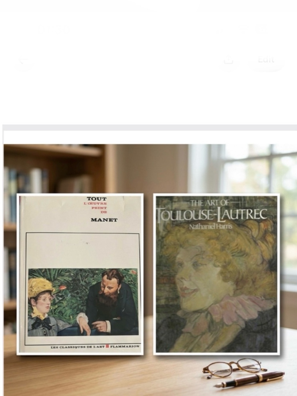 Toulouse-Lautrec & Manet • Illustrated-Hardcover Art Books • Treasure Hunt Gift - Picture 1 of 16